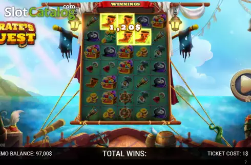 Скрин3. Pirate's Quest (NeoGames) слот
