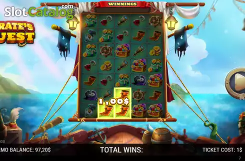 Скрин4. Pirate's Quest (NeoGames) слот