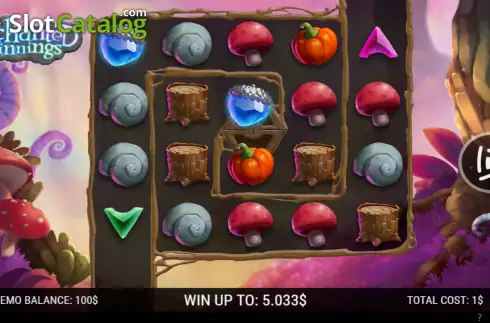 Скрин2. Enchanted Winnings слот