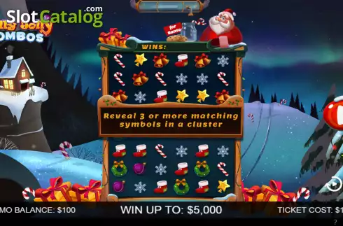 Скрин2. Holly Jolly Combos слот
