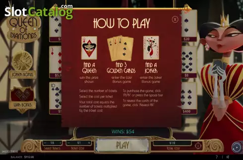 Скрин5. Queen of Diamonds слот