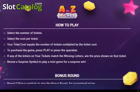 Скрин6. A to Z Riches слот
