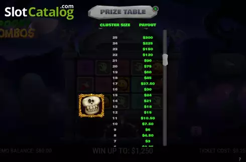 Скрин9. Spooky Combos слот