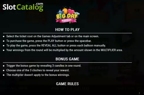 Скрин5. Big Day Payday слот