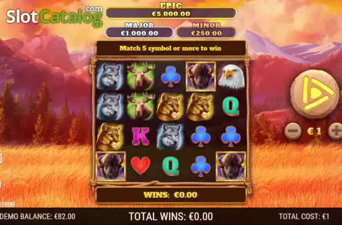 Скрин2. Bison Stampede слот