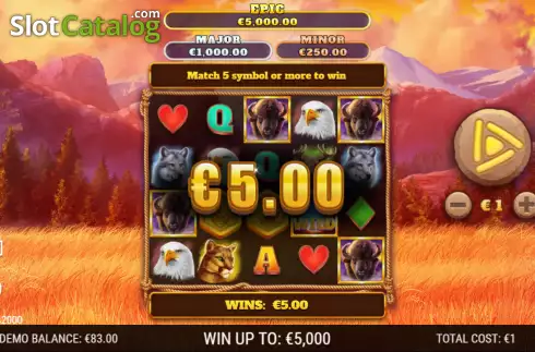 Скрин3. Bison Stampede слот