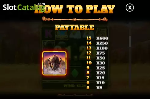 Скрин8. Bison Stampede слот