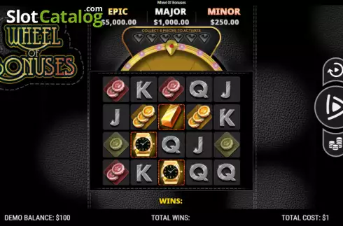 Скрин2. Wheel of Bonuses слот