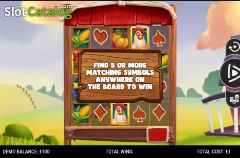 Скрин2. Prize Chickens слот