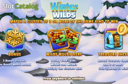 Скрин2. Winter Wilds слот