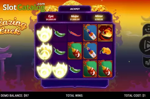 Скрин3. Blazing Luck (NeoGames) слот