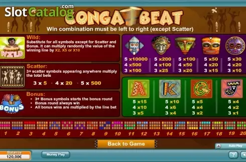 Скрин5. Conga Beat слот