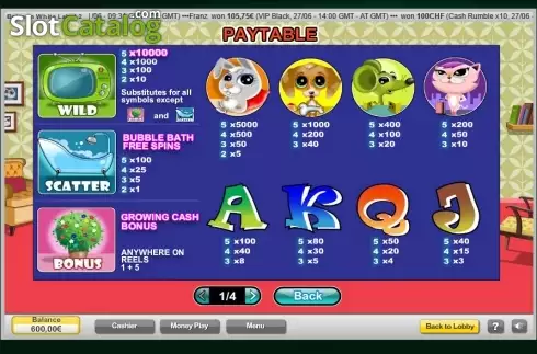 Скрин8. Funtastic Pets слот
