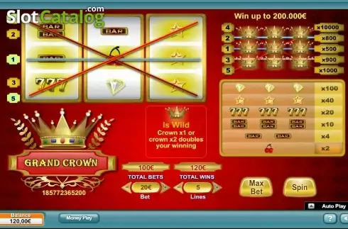 Скрин2. Grand Crown (NeoGames) слот