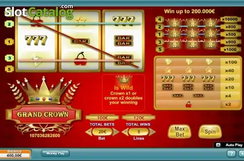 Скрин3. Grand Crown (NeoGames) слот