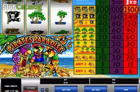 Скрин4. Pirates Paradise (Microgaming) слот