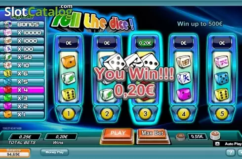 Скрин2. Roll the Dice (NeoGames) слот
