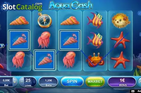 Скрин2. Aqua Cash (NeoGames) слот