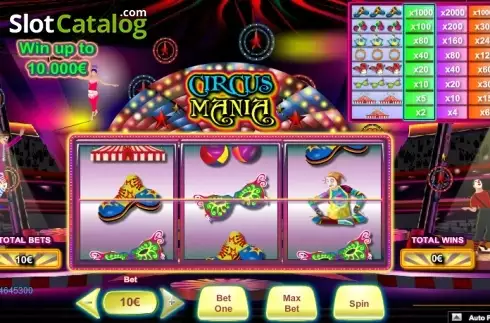 Скрин2. Circus Mania слот