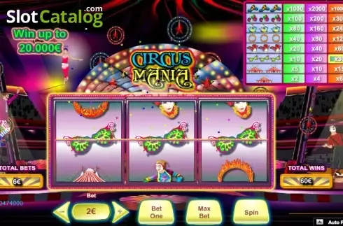 Скрин4. Circus Mania слот