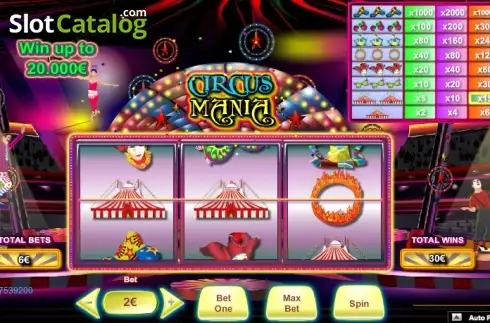 Скрин3. Circus Mania слот
