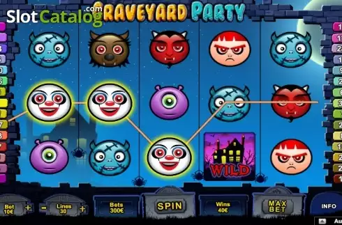Скрин2. Graveyard Party слот