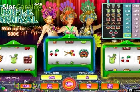 Скрин3. Triple Carnival слот