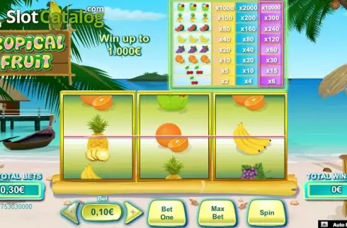 Скрин2. Tropical Fruit (NeoGames) слот