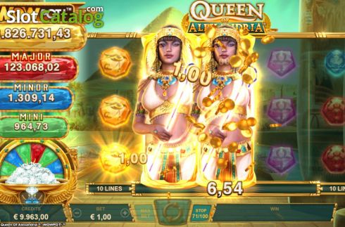 Скрин5. Queen of Alexandria WowPot слот