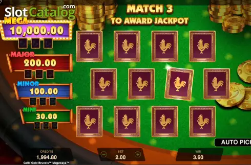 Скрин6. Gallo Gold Bruno's Megaways слот
