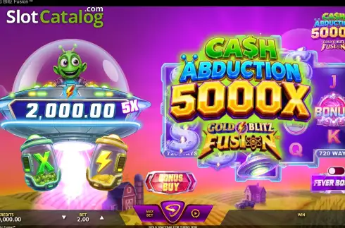 Скрин2. Cash Abduction 5000X Gold Blitz Fusion слот