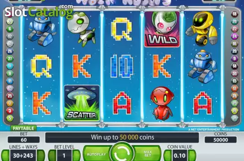 Скрин2. Alien Robots слот