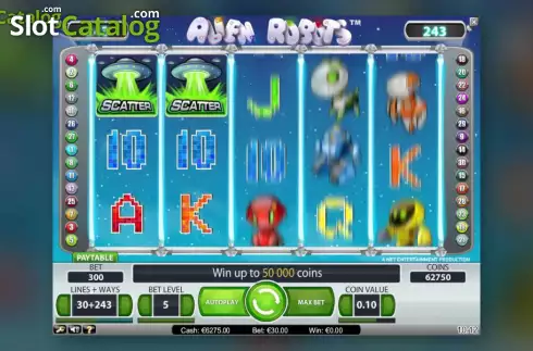 Скрин3. Alien Robots слот
