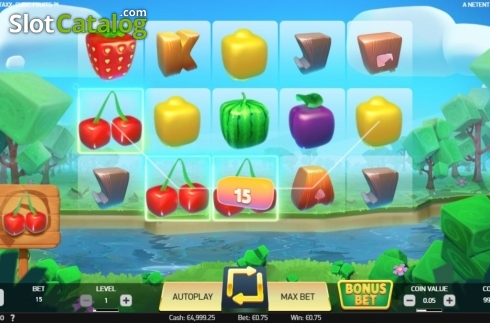 Скрин4. Strolling Staxx Cubic Fruits слот