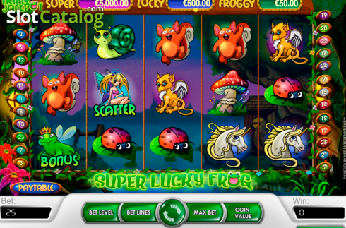 Скрин2. Super Lucky Frog (NetEnt) слот