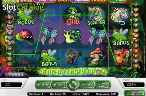 Скрин3. Super Lucky Frog (NetEnt) слот