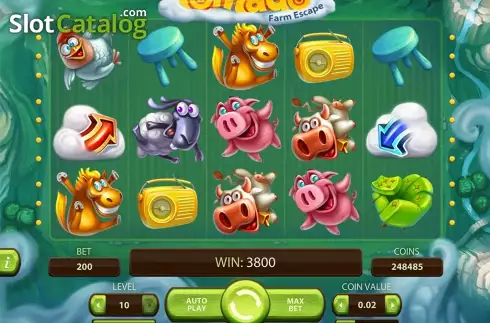 Скрин3. Tornado: Farm Escape слот