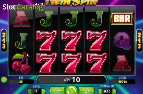 Скрин3. Twin Spin слот