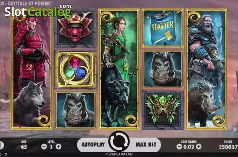 Скрин2. Warlords: Crystals of Power слот