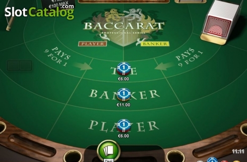 Скрин3. Baccarat Professional Series слот