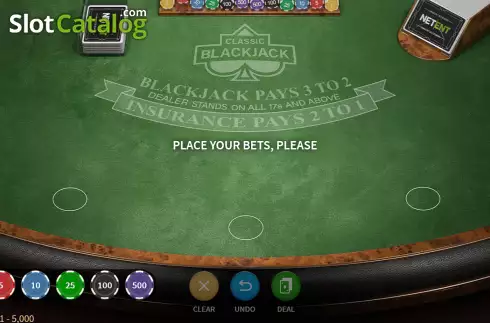 Скрин2. Blackjack Classic (NetEnt) слот