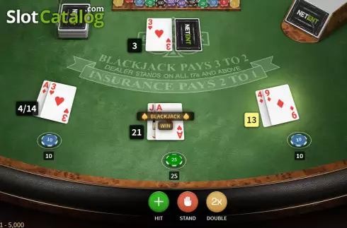 Скрин5. Blackjack Classic (NetEnt) слот