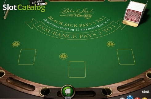 Скрин2. Blackjack Professional Series слот
