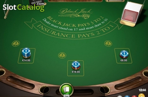 Скрин3. Blackjack Professional Series слот