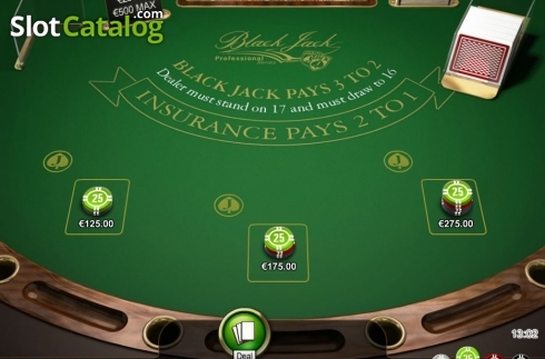 Скрин3. Blackjack Professional Series High Limit слот