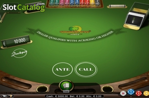 Скрин2. Caribbean Stud Poker (NetEnt) слот
