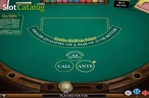 Скрин2. Casino Hold'em (NetEnt) слот