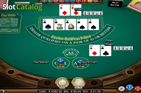 Скрин5. Casino Hold'em (NetEnt) слот