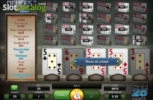 Скрин2. Deuces Wild MH (NetEnt) слот