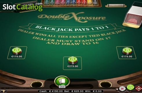 Скрин7. Double Exposure Blackjack Professional Series High Limit слот